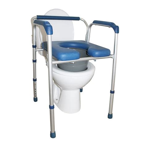 Siege medical pour toilette  Les mesures du Aquatec rehausseur de siège de toilette pour cuvette allongée: 14" de largeur x 15