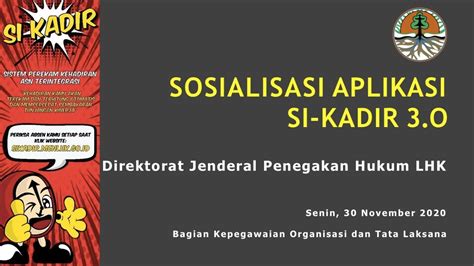 Sikadir itjen klhk  AUDITOR MADYA - ITJEN KLHK CA CM