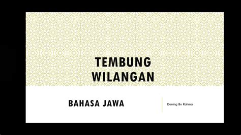 Sing kepanjing tembung wilangan yaiku Guru wilangan tembang pangkur Kang Sepisan apa? Jawaban: Guru wilangane tembang pangkur yaiku 8, 11, 8, 7, 12, 8, 8