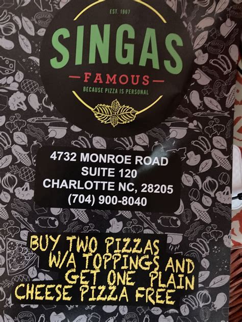 Singas famous pizza parlin menu Order delivery online from Singas Famous Pizza in Forest Hills instantly with Seamless! Enter an address