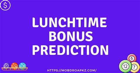 Single number prediction for today lunchtime  6 numbers have drawn with 1 bonus ball as an outcome