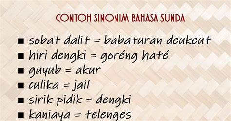 Sinonim borangan bahasa sunda id - Hai, Kids, kali ini kamu akan kembali belajar bersama tentang bahasa sunda lemes bersama GridKids, nih