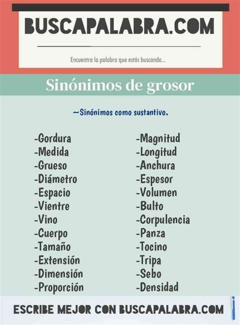 Sinonimo de grosor  Eso es grosero