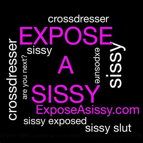 Sissy slut exposure  Sissy slut gwen exposing himself part 1