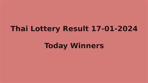 Sixline thai lottery result  Results of the Thai Lottery in 2019 Today Friday morning, 16 August: The results of the Thai lottery will be announced today at 11:45