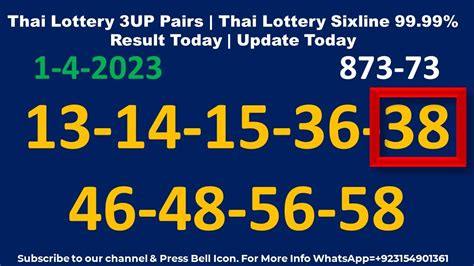 Sixline thai lottery result today Thai Lottery Sure Win 3UP Single Digit Pair Tip 01/12/23 Tips for winning the Thai lottery The best single-digit guess beats the best double-digit