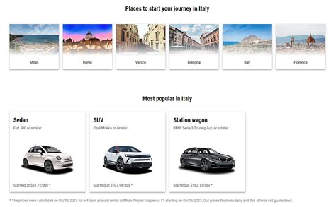 Sixt car rental italy  The renowned vehicle rental experts can offer a wide range of deals for all kinds of holiday makers