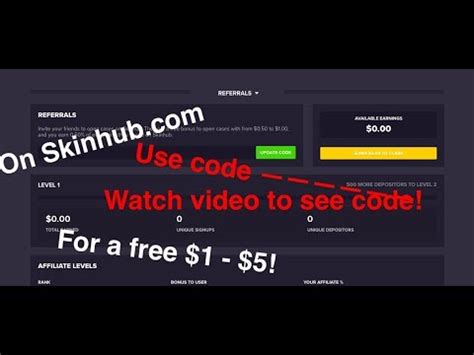 Skinhub refferal codes  Don't wait