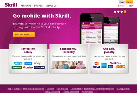 Skrill moneybookers  Move your money where you want, when you want, with a brand that puts your security first