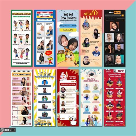 Skripsi desain banner wisuda lucu  Harga Cetak X Banner Custom Wisuda-Graduation-Sidang | Murah