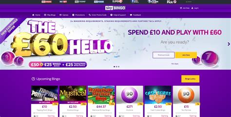 Skybingo promo code  New customers that deposit and wager £10 gain access to the welcome offer