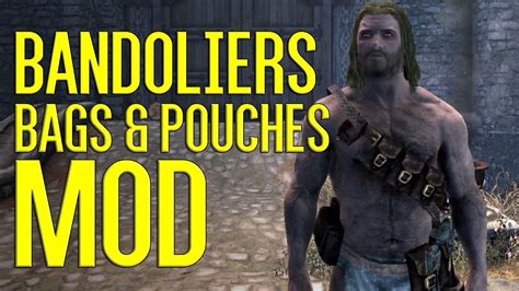 Skyrim bandolier bags and pouches  Also, get a horse, Arvark by preference