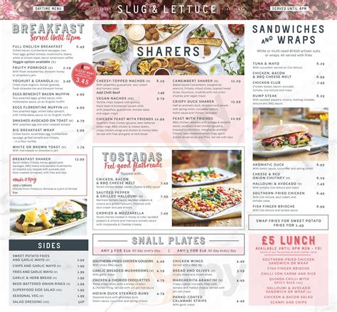 Slug and lettuce menu derby  Share