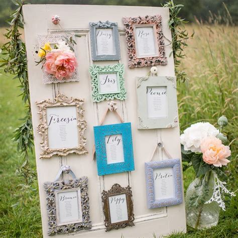 Small picture frame escort card display  Learn more
