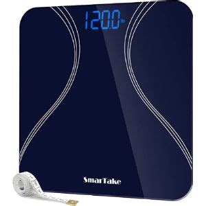 Smartake scale Buy SmarTake Precision Digital Body Weight Bathroom Scale with Step-On Technology, 6mm Tempered Glass Easy Read Backlit LCD Display, 400 Pounds, Black online on Amazon