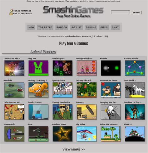 Smashingames  Totally new ones are added every day, and there’s over 15,000 free online games for you to play