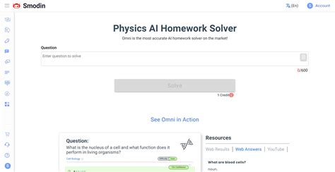 Smodin physics ai  Smodin Omni can easily answer questions while you"re in class, in a study session, or any where else you need fast answers to homework questions