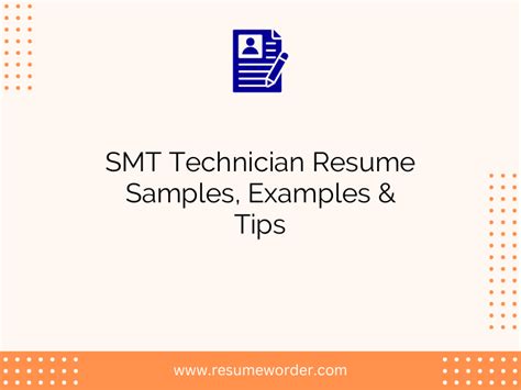 Smt technician resume examples  If you’re in a more creative field, hard skills include softwares such as “Adobe Creative Suite” and talents such as “photography,” “writing & editing