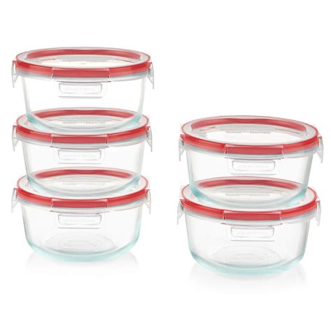 Snapware Total Solution 6-Pc Plastic Food Storage Containers Set with Lids,  8.5