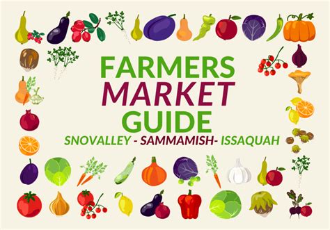 Snoqualmie farmers market  Saturdays; 9:00 am to 2:00 pm; Located at the Pickering Barn parking lot; across the street from Costco; Weekly line-up of kids' activities and entertainment