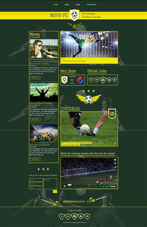 Soccer club website template  Our multipurpose bootstrap 4 HTML template uses CSS templates and PowerPoint templates to make your website look beautiful without any loss in the