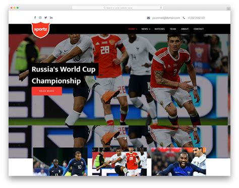 Soccer web templates  Expo2022 | Exclusive Soccer Sports Portal Figma Web Template