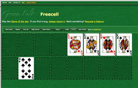 Solitaire green felt  Green Felt solitaire games feature innovative game-play