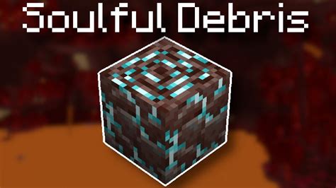 Soulful debris texture pack  This is my first resource pack, dusty debris! because ancient debris doesn't look ancient enough, so now it is dusty