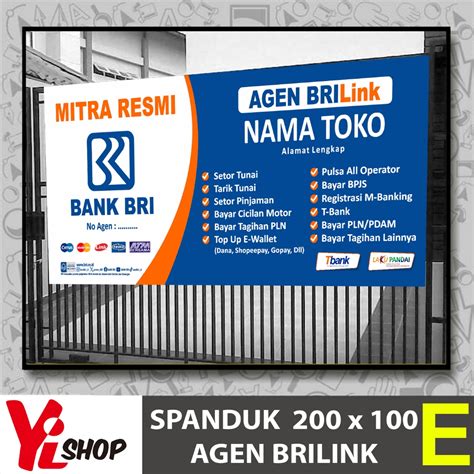 Spanduk brilink 2023  Beli