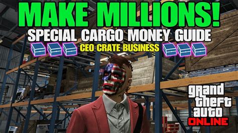 Special cargo gta 5 payout  -Cost is usually 21k for one crate -Sells for around 110k -You can only store one at a time* (explanation below) -You cannot sell these with other cargo