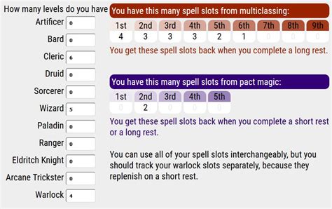 Spell slot multiclass calculator You can think of a spell slot as a groove of a certain size—small for a 1st--level slot, larger for a spell of higher level