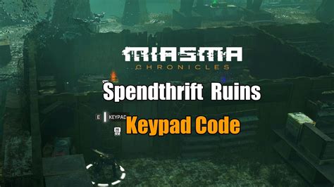 Spendthrift ruins keypad  • 7 hr