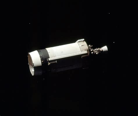 Spent Apollo 17 S-IVB rocket stage, shortly after LEM extraction.