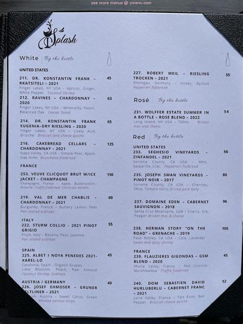 Splash bemus point menu #1 of 4 pizza restaurants in Bemus Point 