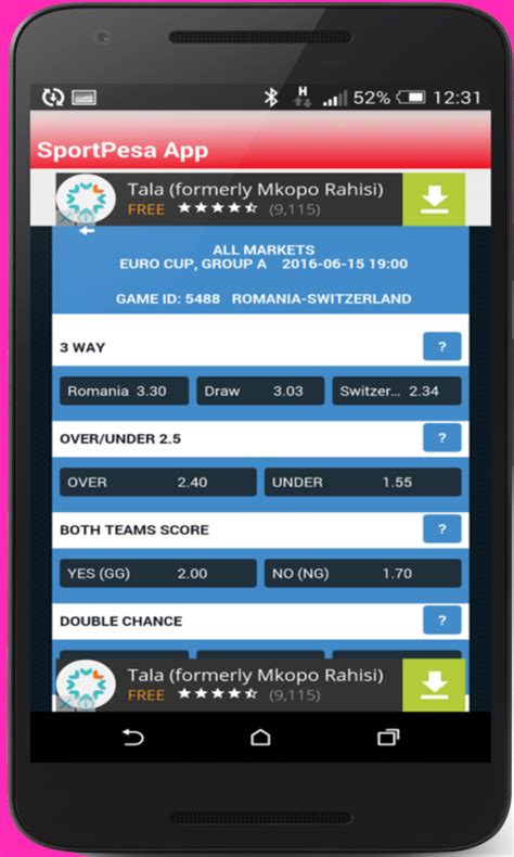 Sportpesa kenya app apk Three-quarters of 17-to-35 year olds in Kenya admit to having placed a bet, according to a recent survey