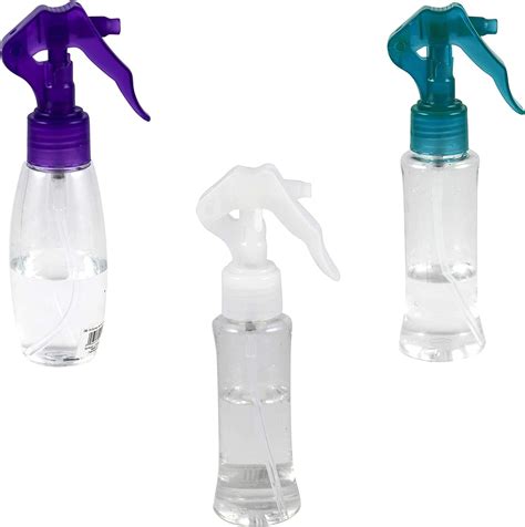 TANSHINE Small Spray Bottle 50ml, Travel Size Mini Fine Mist Water Spray Bottles, Portable Hand Sanitiser Alcohol Spray Bottle, Plastic Refillable Em