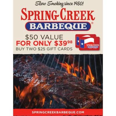 Spring creek bbq coupon valpak " BBQ Joint in Addison, TX