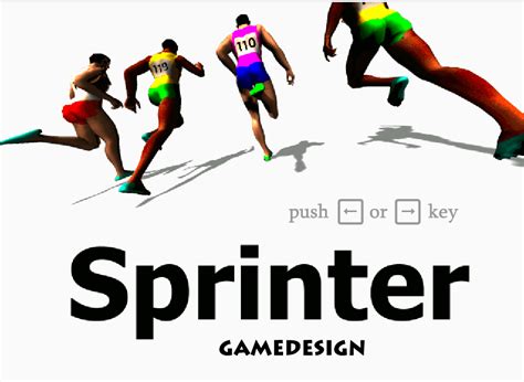 Sprinter online game  Let’s start running! Instructions: You can play this game with the arrow keys