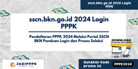 Sscn login pppk id pada tanggal yang telah ditentukan