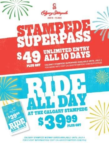 Stampede ride passes safeway , on Parade Day (July 7) between 11 a