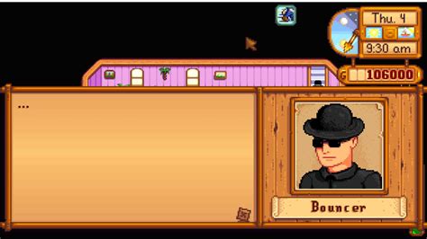 Stardew valley oasis bouncer The Bus will take you to a new area called The Desert, a place sometimes mentioned by villagers in Stardew Valley and located on the Northwest corner of the map