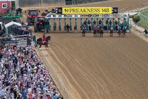 Start time of preakness Preakness Stakes officials are mulling moving to four weeks after the Kentucky Derby, which would affect the traditional 5-week Triple Crown timeline