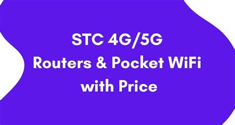 Stc internet packages 4g  /month