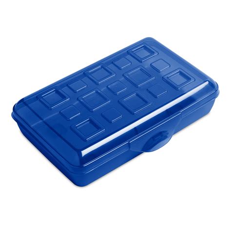 Sterilite School Supply Pencil Box - Blue