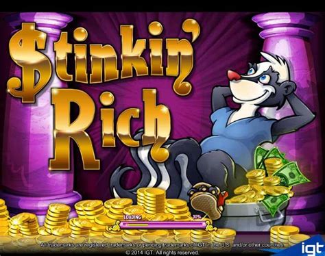 Stinkin rich igt  Its concept revolves around the wealthy upper class and their extravagant purchases, featuring symbols like affluent people and a range of food dishes with a stinky twist