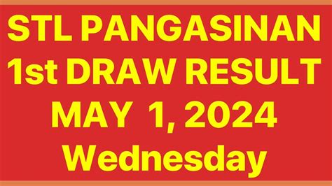 Stl pangasinan result today 1st draw  March 12, 2023 by Francis Leo Tadeo in STL Result