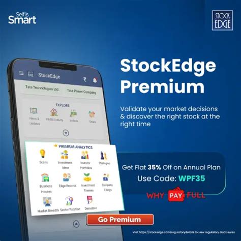 Stockedge coupon code  StockEdge coupon code for 35% (total 60% off on original price) off on StockEdge Premium annual