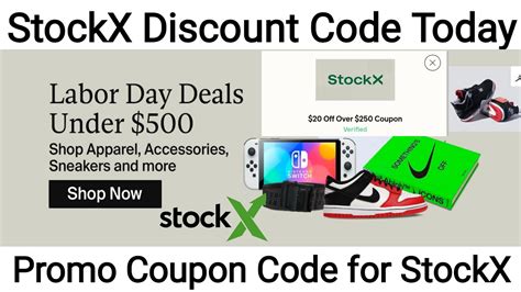 Stockx discount code  Free Shipping On select Items With Minimum item Of $175