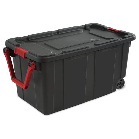 Storage Container Bins With Lids 18 Gallon Tote Box Titanium Set of 8 23  Gray