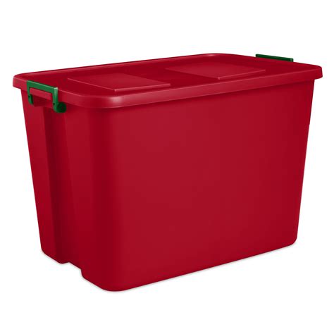 Sterilite 30 Gal Heavy Duty Plastic Stackable Lidded Storage Tote, Red (6  Pack), 1 Piece - City Market